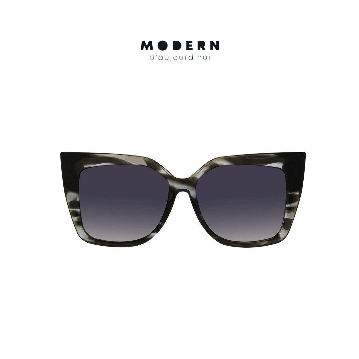 RUSSET Oversized Square Acetate Sunglasses — 1