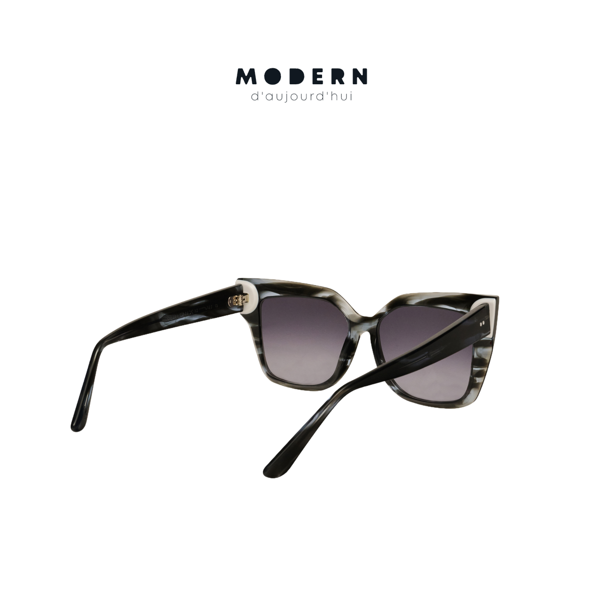 RUSSET Oversized Square Acetate Sunglasses — 5