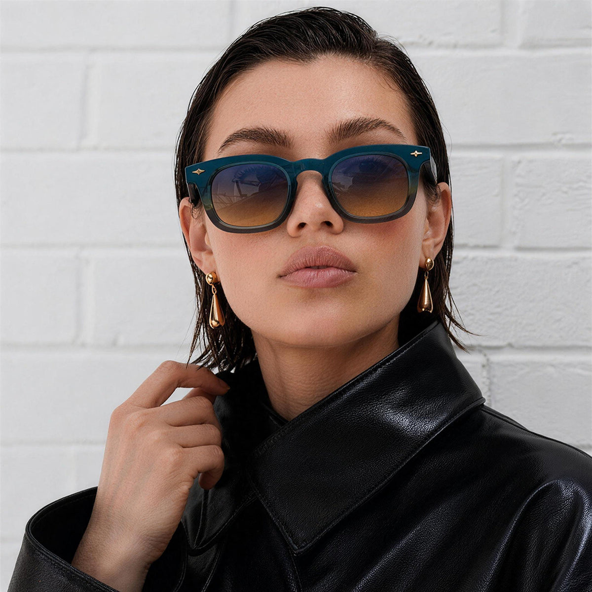 OBELISK Thick Acetate Sunglasses — 2