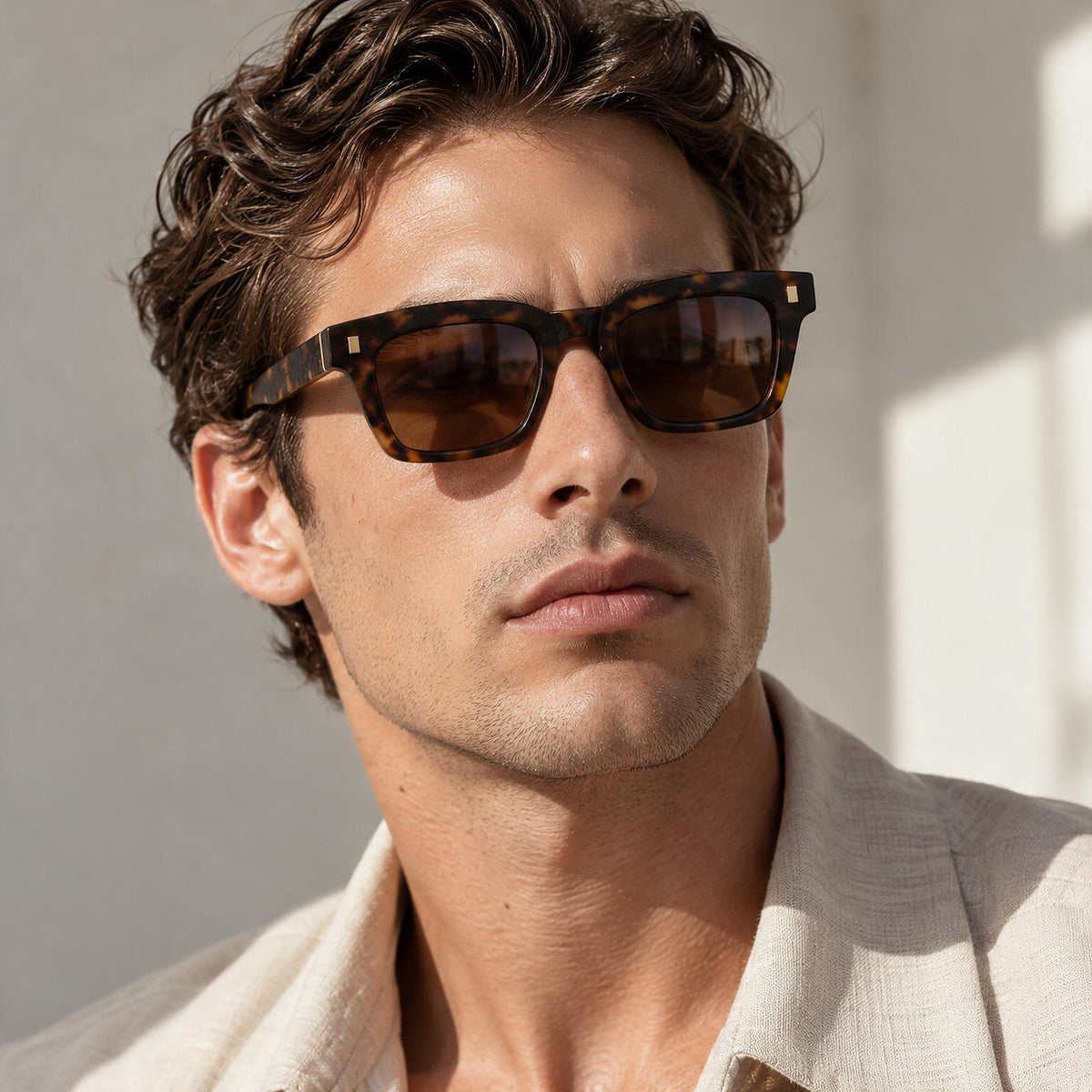 CINDER Square Acetate Sunglasses — 2