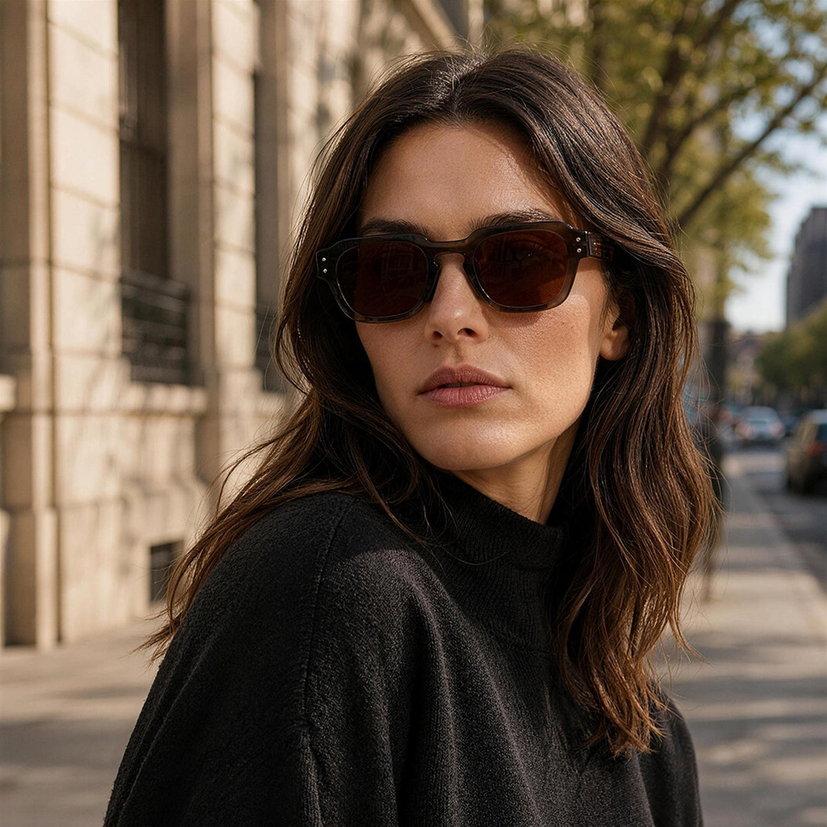 RIDGE Geometric Acetate Sunglasses — 2