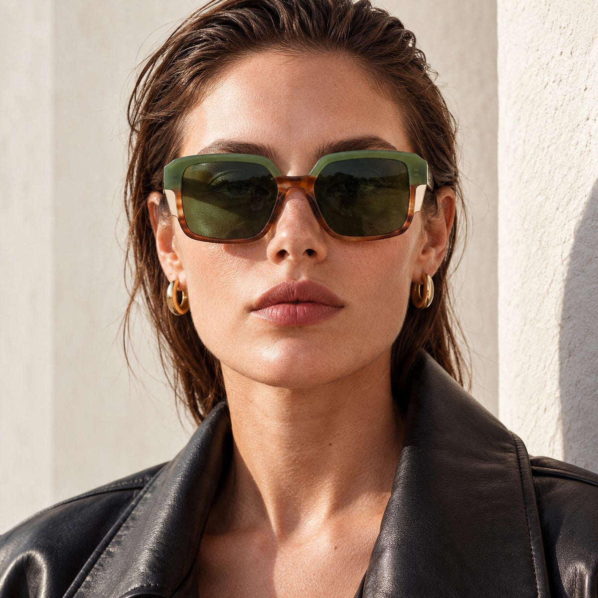 GROVE Oversized Square Acetate Sunglasses — 2