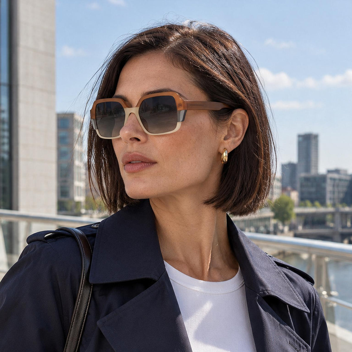 DUNE Oversized Square Acetate Sunglasses — 2