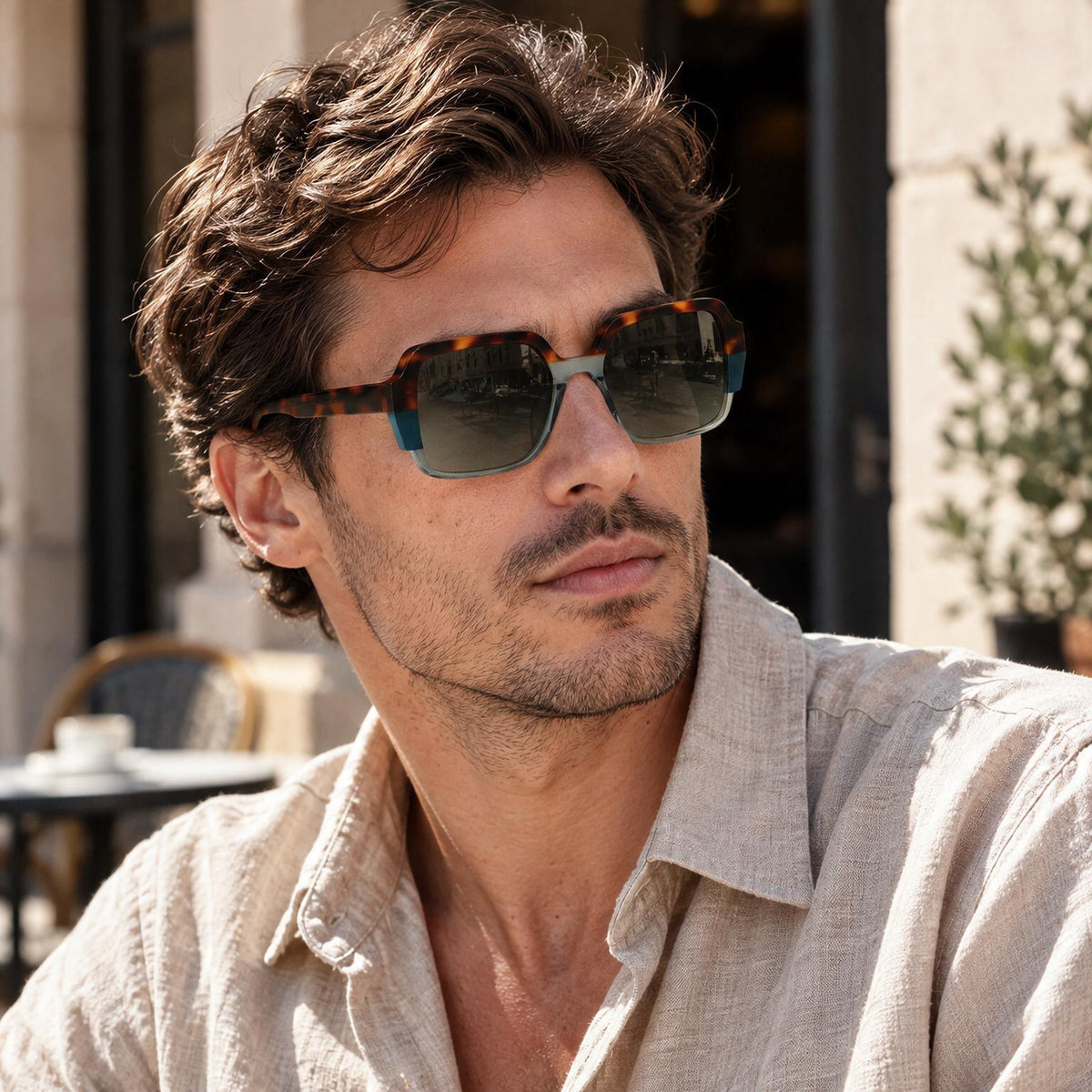 VANE Oversized Square Acetate Sunglasses — 3